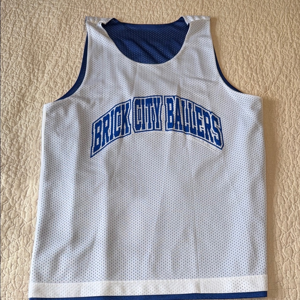Sport-Tek Blue and White Tank Top